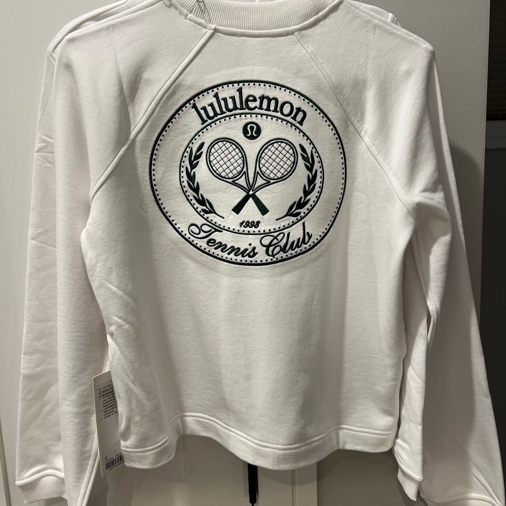 #66 Lululemon NWT Cotton French Terry Crewneck Pullover Tennis Club - Picture 8 of 8